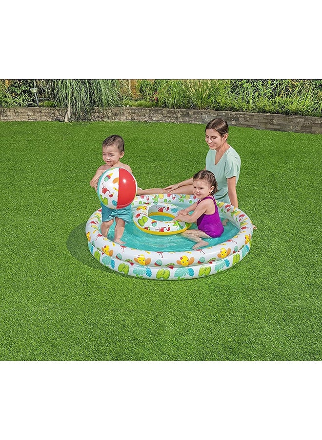 بست واي - طقم حوض سباحة للعب ‎ 26-51124من 3 قطع 122x20سم - Image 1