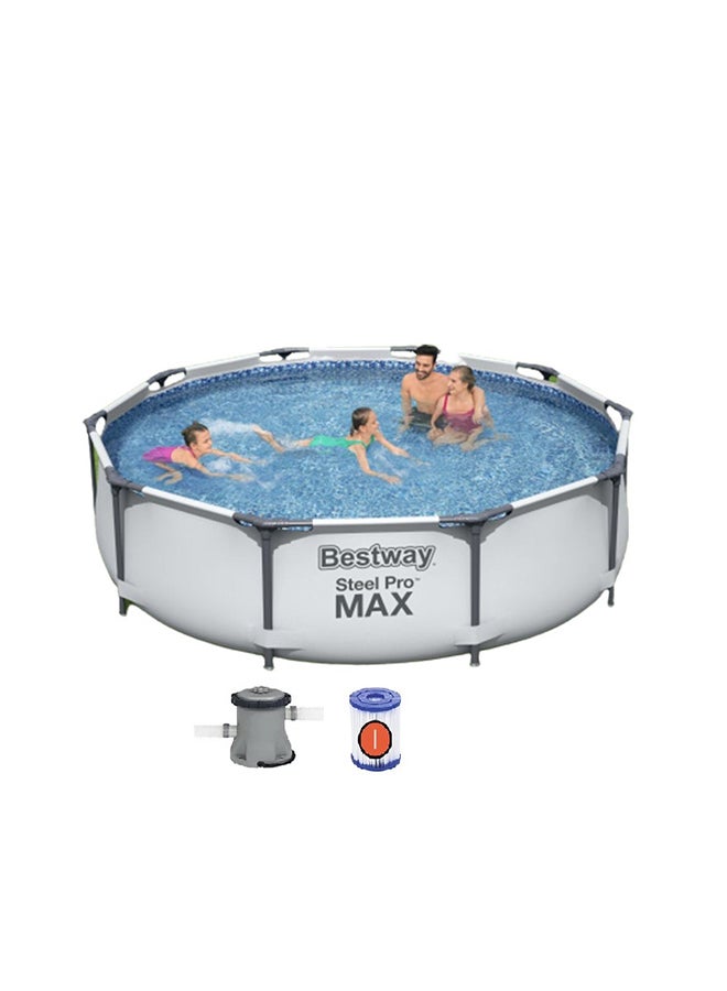 Bestway Steel Pro Frame Pool Set( Pool Filter Pump) 305x76cm 305x76cm  - Image 2