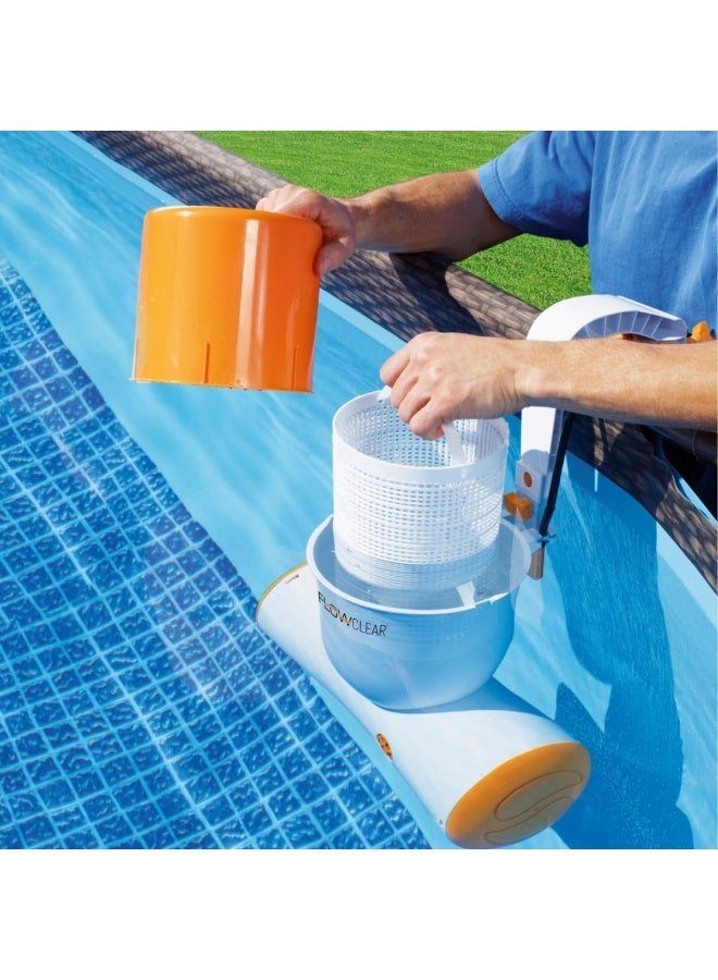 Bestway Skimatic Filter Pump 680Ga, White/Orange  - Image 3
