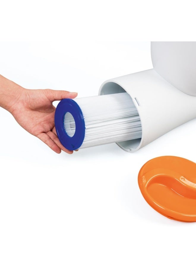 Bestway Skimatic Filter Pump 680Ga, White/Orange  - Image 5