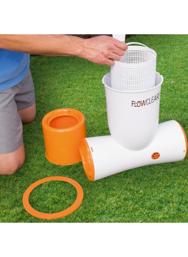 Bestway Skimatic Filter Pump 680Ga, White/Orange  - Image 4