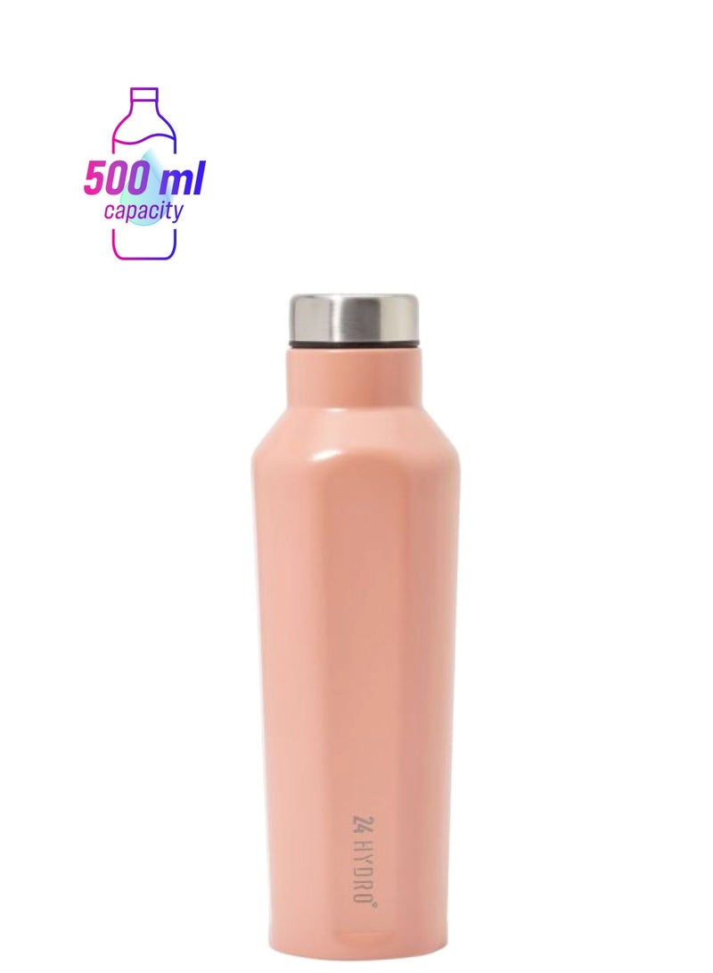 Neoflam Double Walled And Vacuum Insulated Water Bottle Pink 8x8x21cm - Image 1