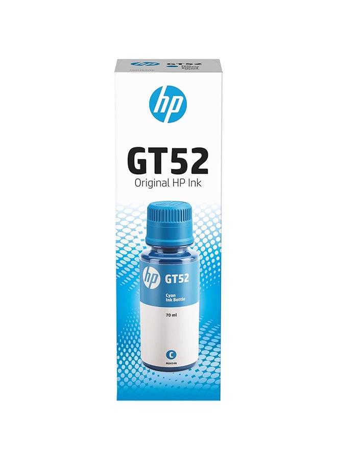 إتش بي خرطوشة حبر لطابعة إنك جيت طراز GT52 أزرق سماوي  - Image 1