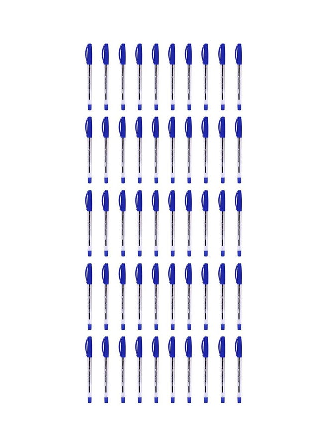 Faber-Castell 1423 0.7Mm Ball Pen Set Of 50, Blue  - Image 2