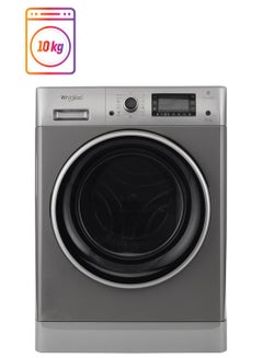 Whirlpool Front Load Washing Machine 10Kg FWDD1071681SBS 60HZ Silver/Black/Clear  - Image 1
