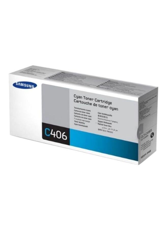 Samsung C406 High Yield Ink Toner Cartridge Cyan - Image 2