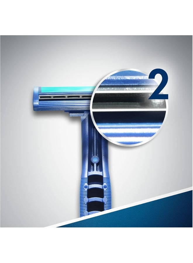 Gillette 20-Piece II Plus Disposable Razors Blue - Image 3