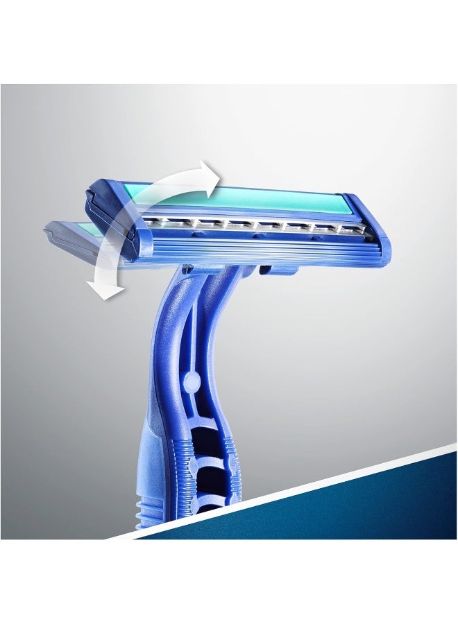 Gillette 20-Piece II Plus Disposable Razors Blue - Image 4