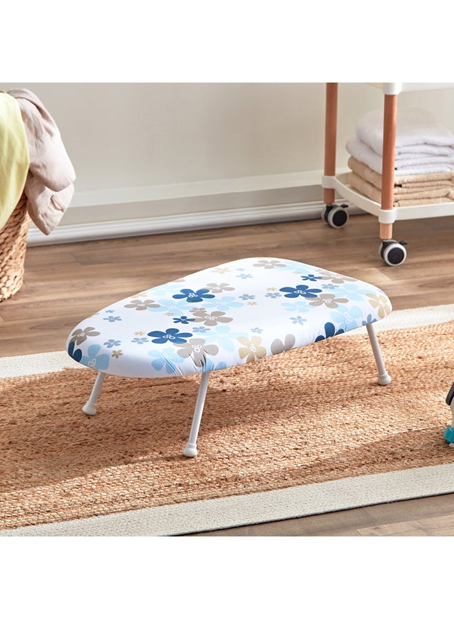 Home Box Printed Ironing Board White/Blue/Brown 60x37cm  - Image 1