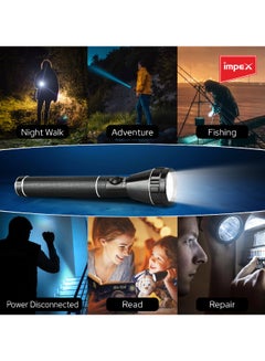 Impex 2-Piece Rechargeable LED Flashlight Set Black  - Image 5