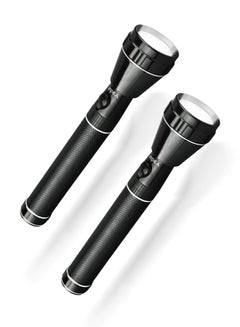 Impex 2-Piece Rechargeable LED Flashlight Set Black  - Image 1