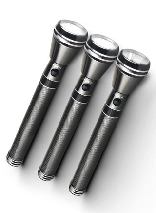 3-Piece Rechargeable LED Flashlight Set Black 940grams - pnsku/N22864796A/45/_/1726040028/88028c5f-912d-42a1-80be-b21a5298b52e