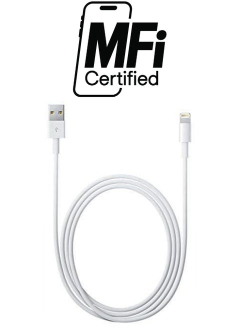 USB Lightning Cable Data Sync Charger White