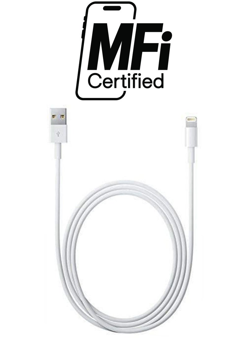Generic - USB Lightning Cable Data Sync Charger White - Image 1