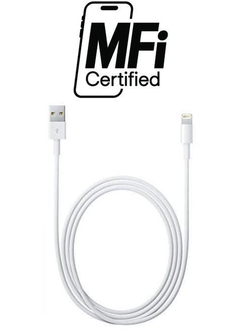 USB Lightning Cable Data Sync Charger White
