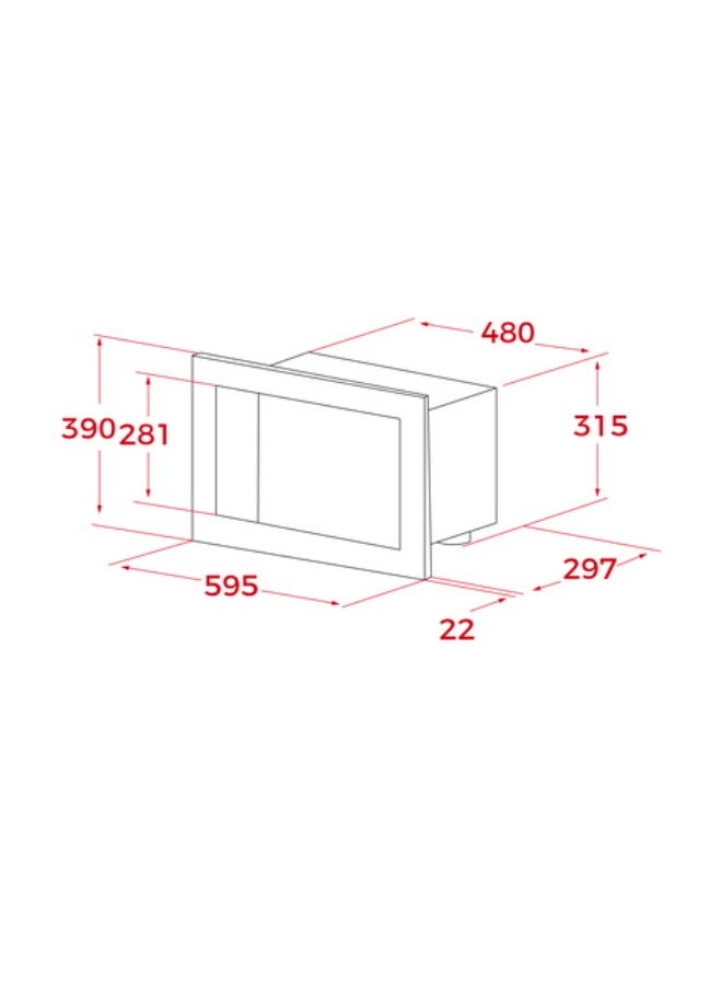 TEKA - Built-in Mechanical Microwave With Automatic Defrosting Mode MB 620 BI 20 L 1200 W 40584000 Black / Stainless Steel - Image 1