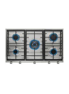 TEKA Built-in 90 cm Gas Hob With 5 High Efficiency Burners & Cast Iron Grills EX 90.1 5G Ai Al Dr Ci 40212063 Silver  - Image 1