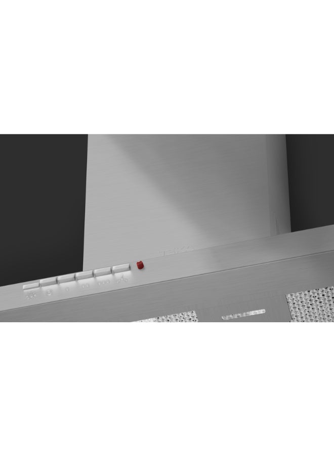تيكا شفاط ديكور Dbb 60 بتصميم هرمي مزود بأزرار تحكم تعمل بالدفع، مقاس 60 سم 105 W 40460400 فضي  - Image 3