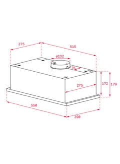 TEKA Built-In Hood With Push Buttons Control Panel & 1 Aluminum Filters GFG 2 130 W 40446753 Silver  - Image 2