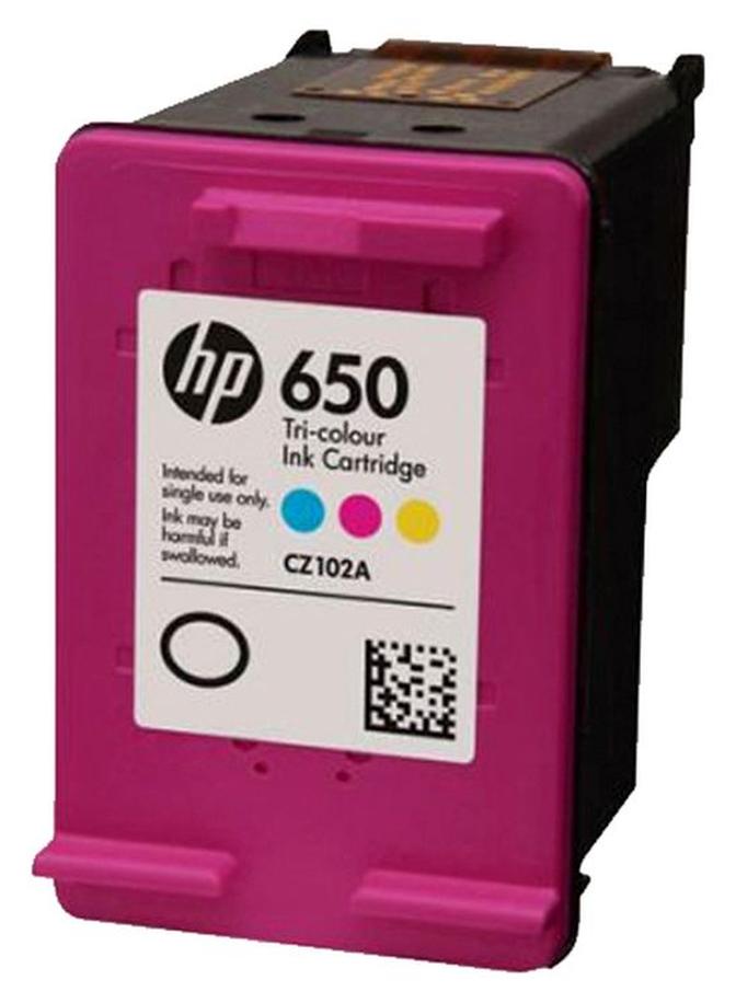 HP خرطوشة حبر أصلية أدفانتج 650 منتج ثلاثي الألوان - Image 1
