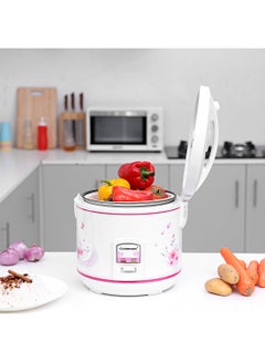 Rice Cooker , Cook, Steam and Keep Warm Function, Non-Stick Inner Pot - Measuring Cup, Plastic Rice Cooker Spoon, Durable and Tougher Outer Body 2.2 L 900 W OMRC2136 Pink/White - pnsku/N22884577A/45/_/1709632308/8302b578-d355-4ae1-9d8a-74d879052a41