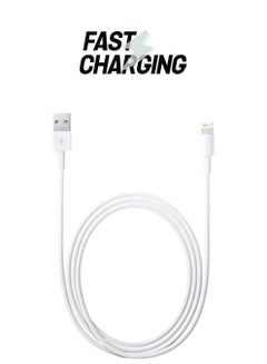 Lightning Data Sync Charging USB Cable White/Silver