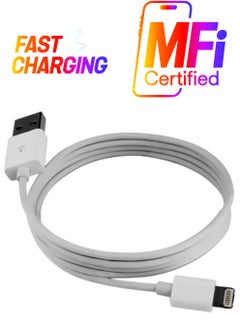 Lightning Charging Cable For Apple iPhone 5 White/Silver