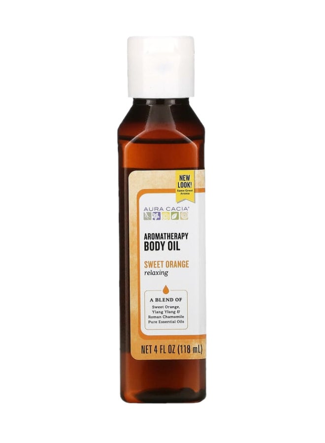 Aura Cacia - Relaxing Sweet Orange Aromatherapy Body Oil 118ml - Image 1
