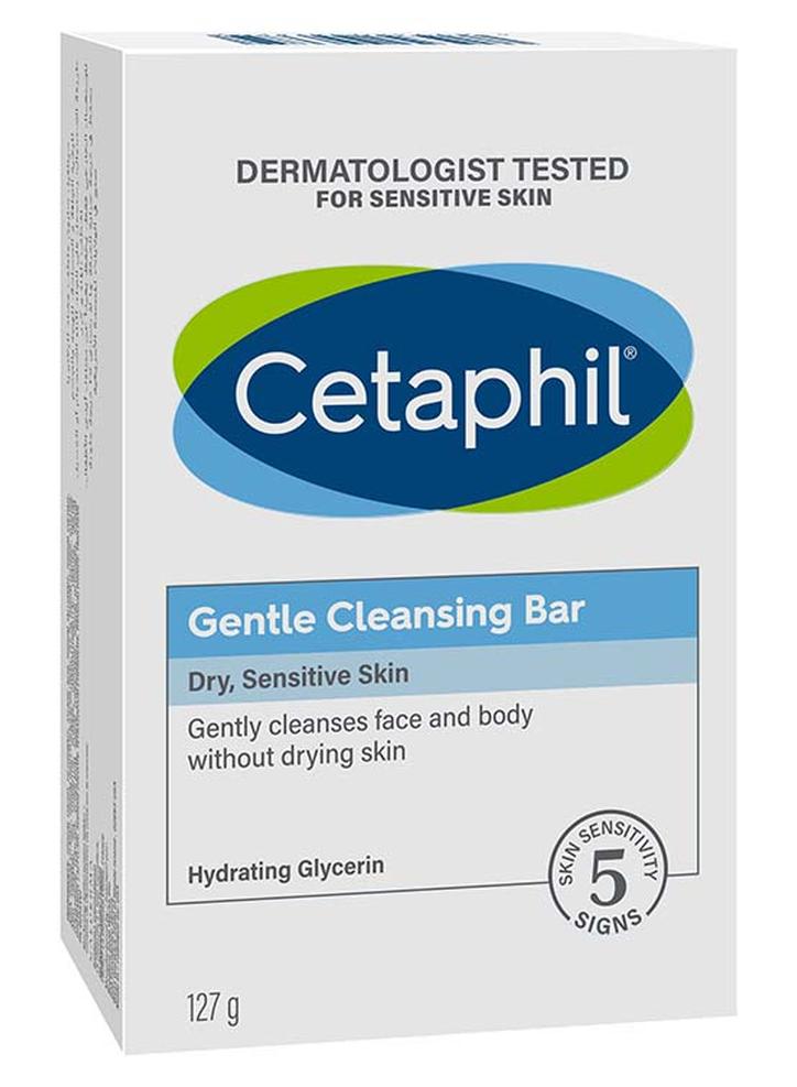 سيتافيل قطعة صابون بتنظيف لطيف للبشرة الحساسة الجافة إلى العادية 127جرام - Image 1