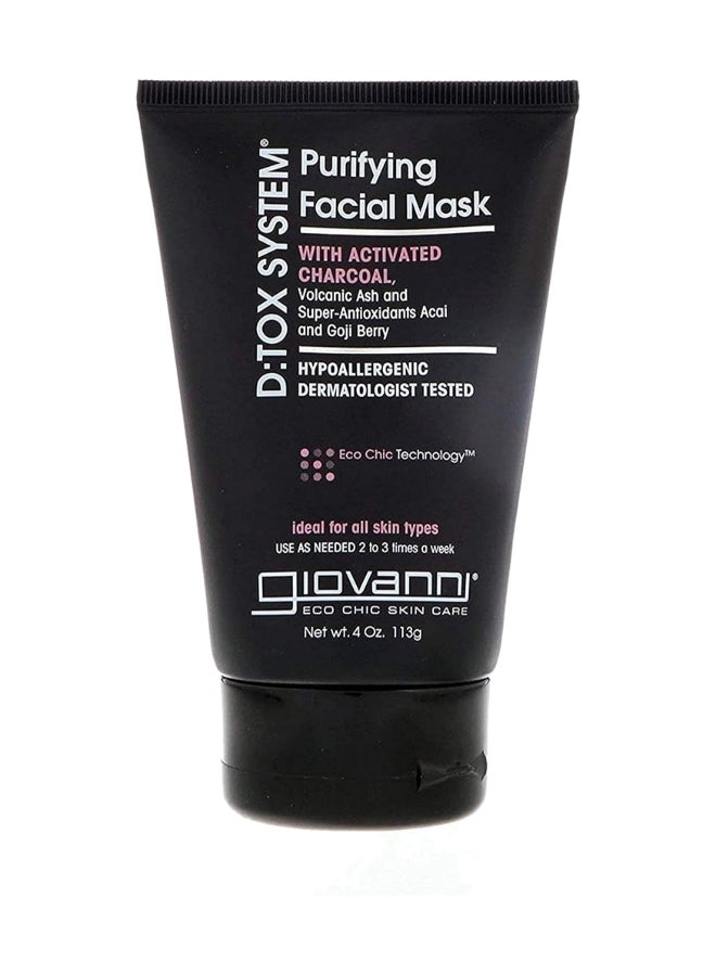 Giovanni - Giovanni Eco Chic Skin Care Purifying Facial Mask, Infused With Activated Charcoal And Volcanic Ash 113grams - Image 1