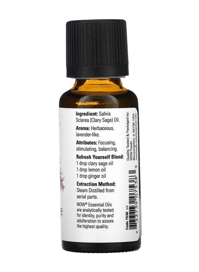Now Foods Clary Sage Essential Oil 30ml - Image 2