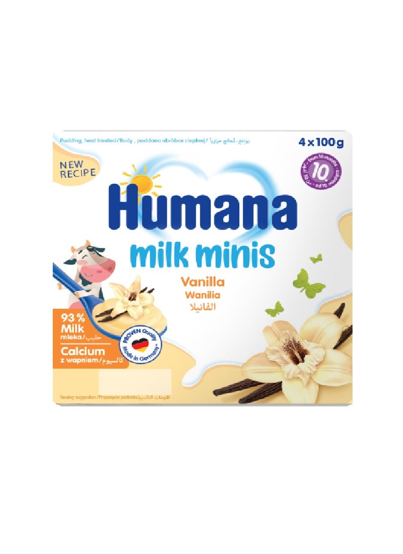 Humana Milk Mini Baby Snack Vanilla 100grams Pack of 4 - Image 1