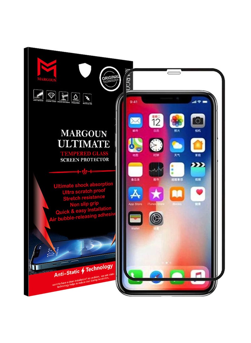 MARGOUN Screen Protector For Apple iPhone XR Black/Clear - Image 1
