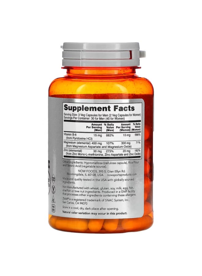 90 Capsules- ZMA Anabolic Sports Recovery
