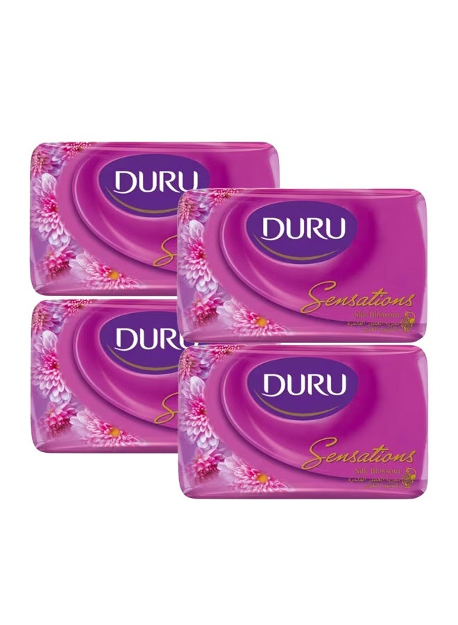 دورو Soap Bar with Silk Blossom, 160 g × 4 Multicolour 