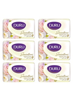 Duru Sensations Delicate Touch Soap Bar, 120g x 6 Bars Multicolour 