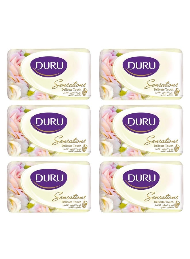 Duru - Sensations Delicate Touch Soap Bar, 120g x 6 Bars Multicolour - Image 1