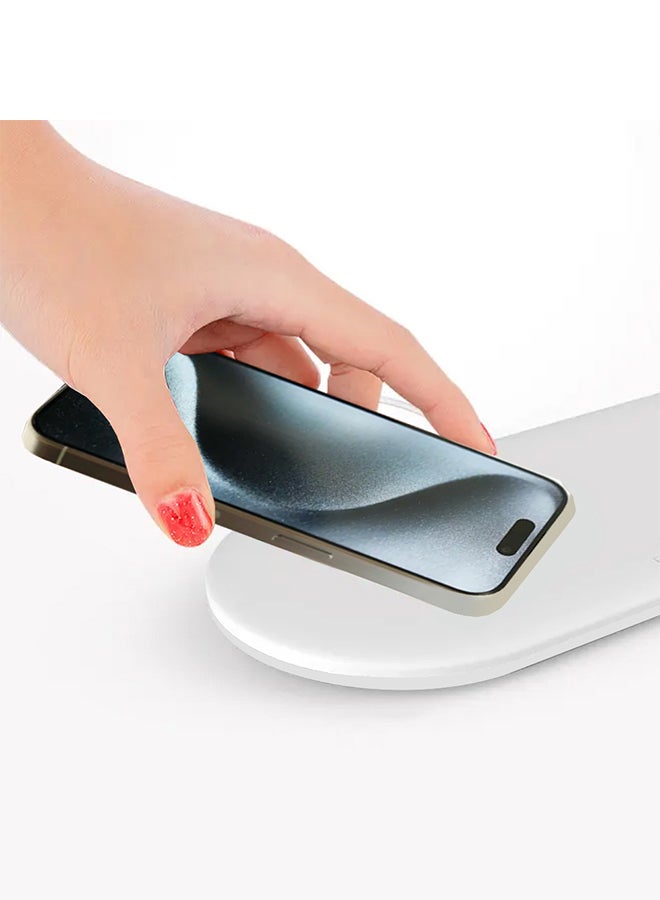 MARGOUN Charging Station 3 In 1 Faster Mag-Safe Qi Wireless Charger Stand Wireless Charging Pad For iPhone 15/14/13/12 Pro Max/Pro/Plus For iWatch Ultra 2 Ultra 8/7/SE/6/5/4/3/2/1 AirPods Pro/2/3 White  - Image 3
