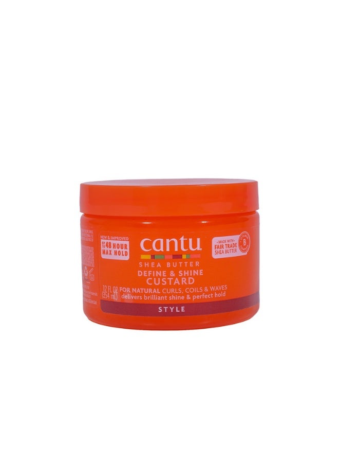 Cantu Shea Butter Define And Shine Custard 340grams - Image 1