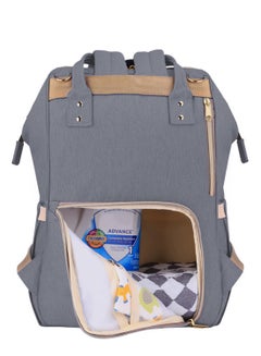 Sunveno Multifunction Travel Backpack Diaper Bag With USB - Grey  - Image 3