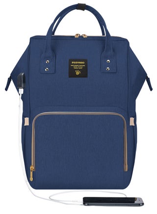 Diaper Bag With USB - Navy Blue - pnsku/N22946970A/45/_/1706170111/c8cb0bbf-f73e-4565-8cfc-fec69af7f237