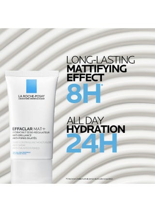 Effaclar Mat Mattifying Face Moisturizer; Face Moisturizing Cream Combating Shine & Reducing Pore Size For Acne-Prone Dry And Oily Skin 40ml - view 2