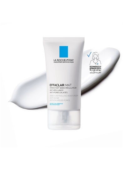 LA ROCHE-POSAY Effaclar Mat Mattifying Face Moisturizer; Face Moisturizing Cream Combating Shine & Reducing Pore Size For Acne