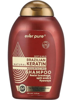ever pure Brazilian Keratin Therapy Shampoo Clear 385ml  - Image 1