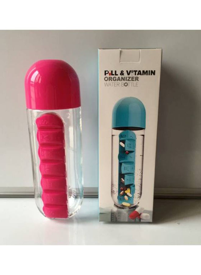 زجاجة محمولة للمياه مُزوّدة بمُنظم للأدوية - Image 2