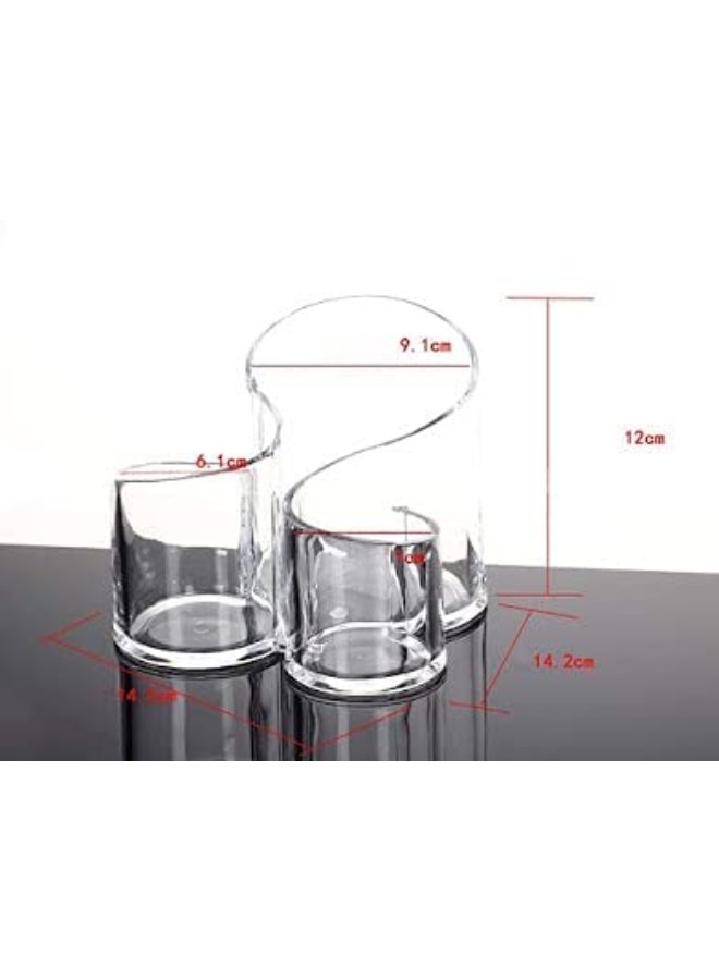 حامل ومنظم مستحضرات التجميل شفاف - Image 2