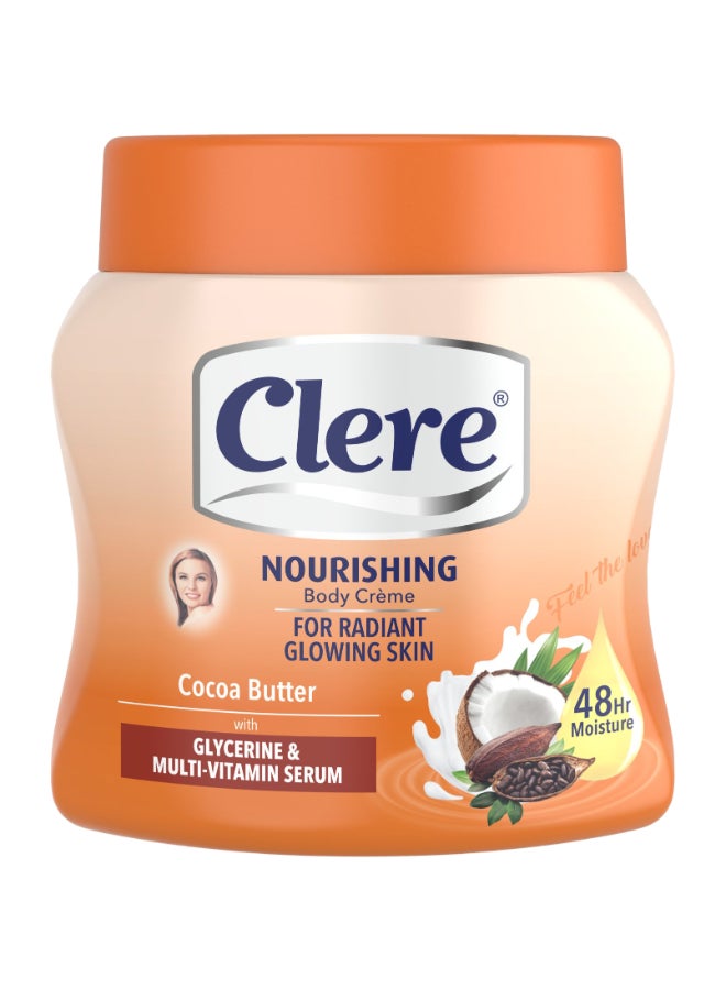 CLERE Clear Cocoa Butter Body Cream – Deep Moisturizing & Nourishing Formula | 500ml 500ml