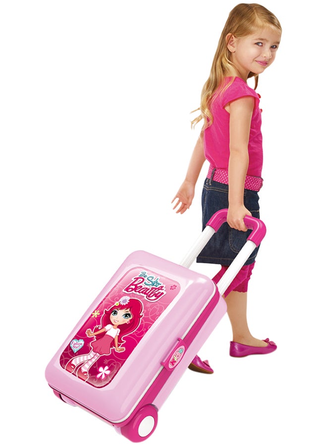 XC Portable Pretend Glamorous Vanity Make Up Beauty Play Set With Light And Sound cm - Image 3