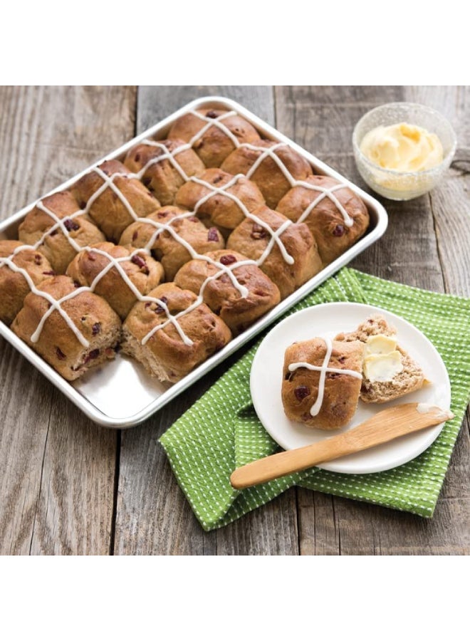 المفرج صينية فرن مستطيلة من الألومنيوم فضي 60x40سم - Image 5