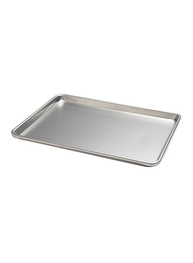 ALMUFARREJ Rectangular Aluminum Oven Tray Silver 60x40cm - Image 2